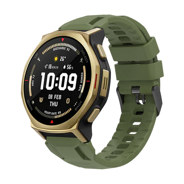 Silicone Strap with Protective Case for Amazfit T-Rex 3 Pro (44mm)