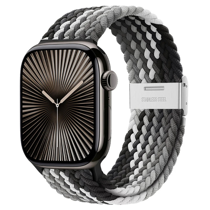 Strap For Apple watch band 46mm 45mm 44mm 49mm 40mm 41mm 42mm Braided loop correa bracelet iWatch series 10 8 9 7 5 se 6 4 Ultra