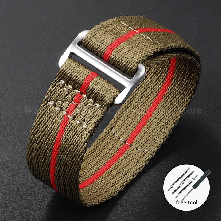 Nylon Canvas Watch Strap – 20/22mm, Tudor & Seiko, Military Style