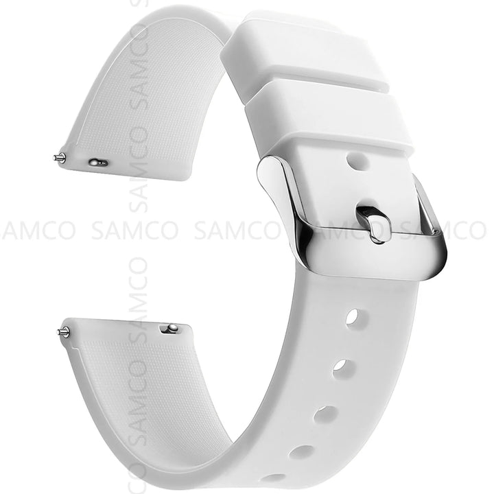 Fashion Silicone Watch Straps – Multiple Colors (14–24mm)