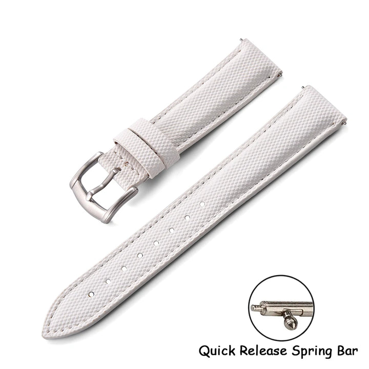 Sailcloth Nylon Watch Strap 18 19 20 22mm Qucik Release Leather Watch Band Universal Sports Bracelet for Cartier Omega Belt Band