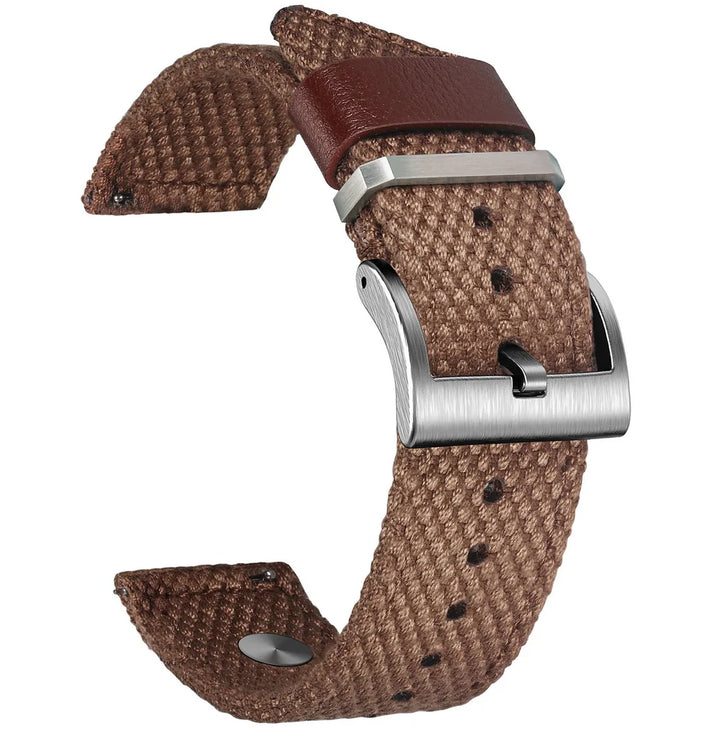 HEMSUT Nylon Quick-Release Watch Strap – 20/22mm Canvas for Men & Women