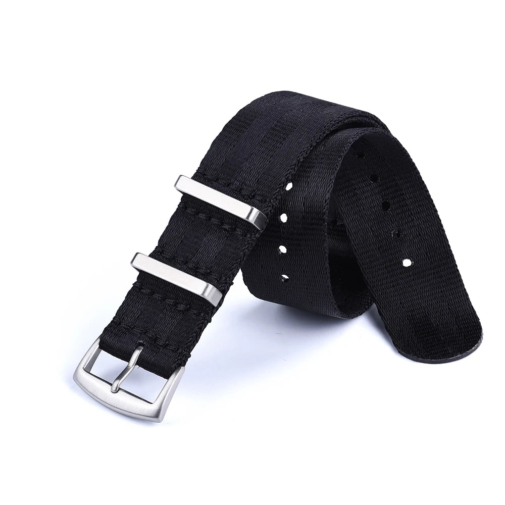 NATOBELT Quality Seatbelt Nylon Watch Strap 20mm 22mm Universal Type Sports Troops Parachute Pilot Military Nylon Watch Bands