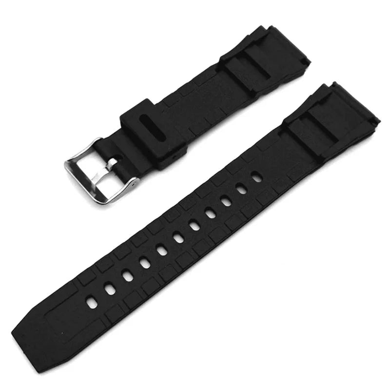 Silicone Rubber Watch Band 18–24mm for Casio G-Shock & Electric Watches