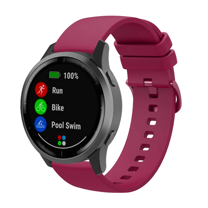 Silicone Watch Strap – 18/20/22mm for Garmin Vivoactive & Huawei GT Series
