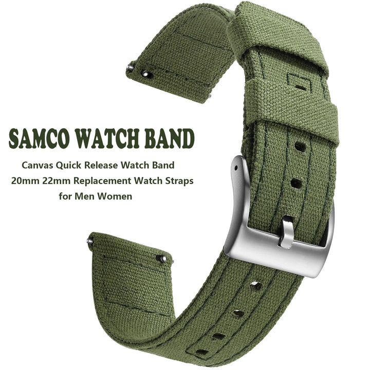 Quick-Release Canvas Strap 20/22mm
