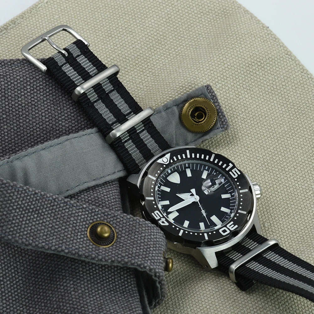 NATOBELT High Quality Nylon Sailcloth Strap 20mm 22mm Watchbands Military Army Watch Strap Replace Accessories