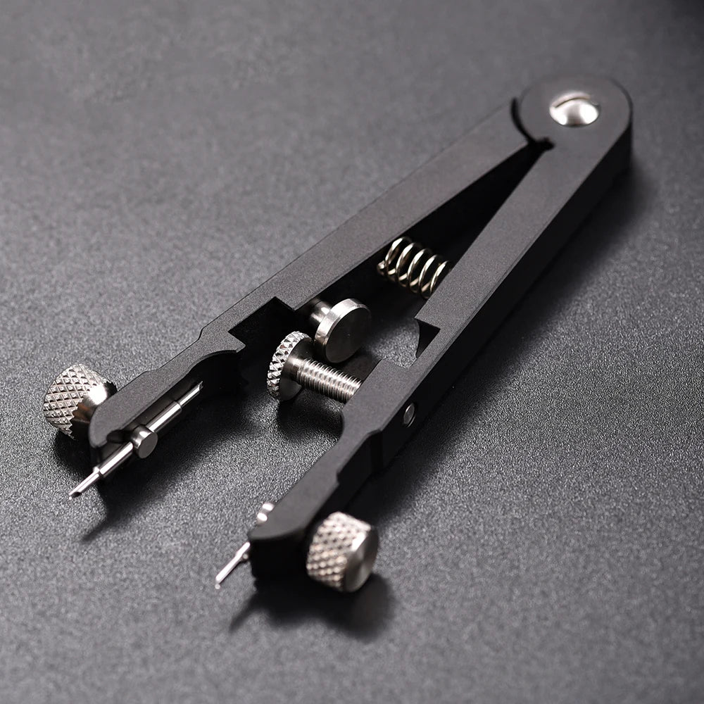 V-Shaped Watch Spring Bar Pliers with Adjustable Screw