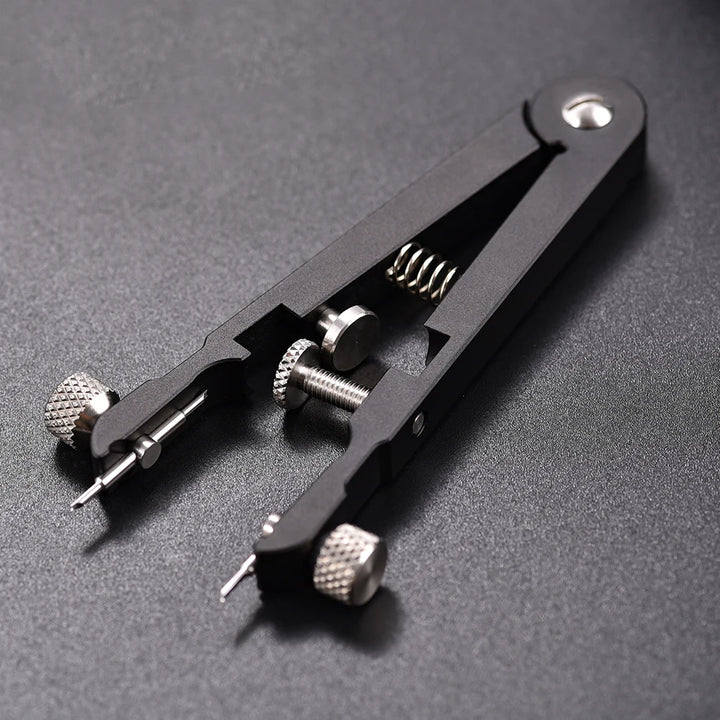 V-Shaped Watch Spring Bar Pliers with Adjustable Screw