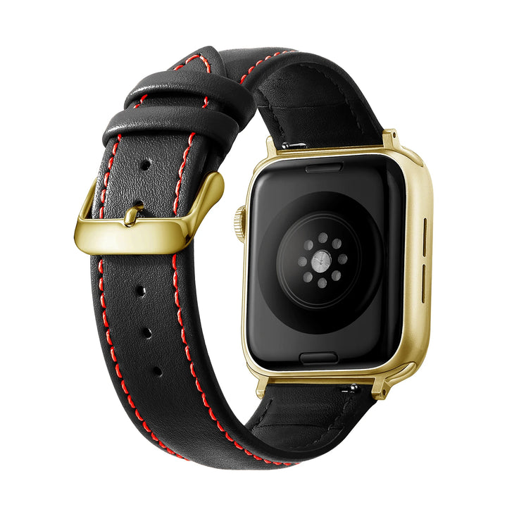 Genuine Leather Apple Watch Band 40–49mm for iWatch Series 3–8 & Ultra