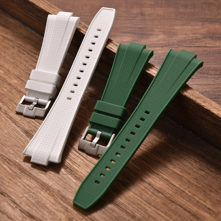 High Quality liquid Silicone Watch Strap 12mm Quick Release WatchBand For Tissot Super Player 40mm Convex Rubber Durable Belt