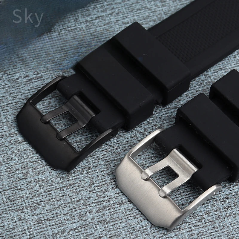 Waterproof Silicone Watch Band 20–23mm for Luminox 3051.BO (Outdoor,