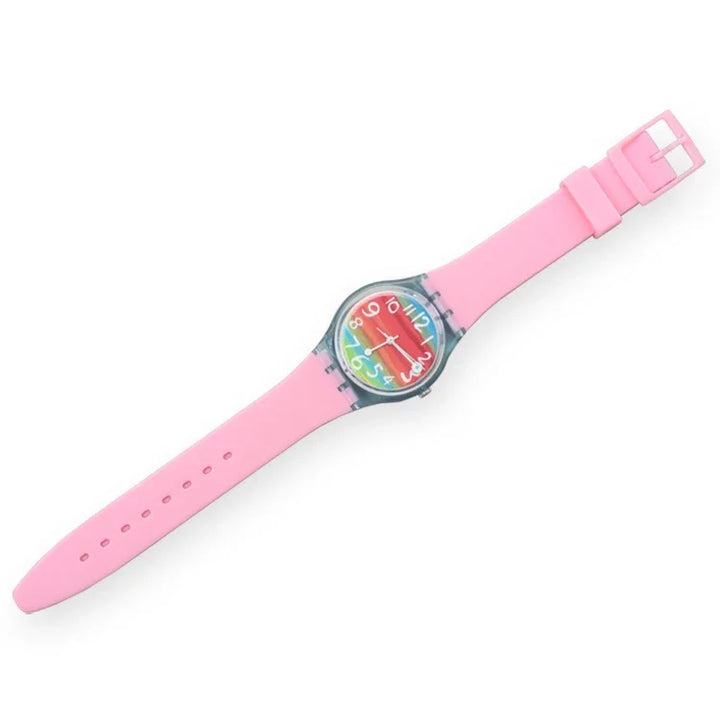 Colorful Silicone Rubber Watch Strap for Swatch (16–20mm)