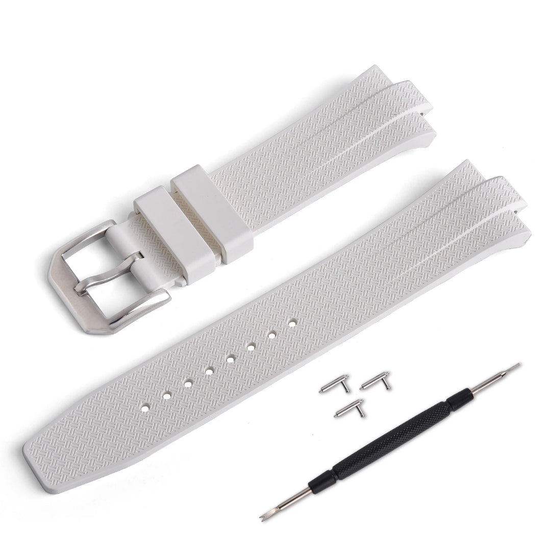 FKM Fluoro Rubber Watch Strap – Quick-Release, Convex End for Citizen NJ0150/NJ0151 ME Series