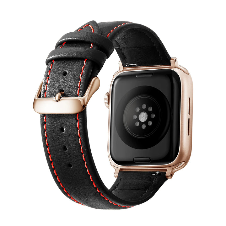 Genuine Leather Apple Watch Band 40–49mm for iWatch Series 3–8 & Ultra