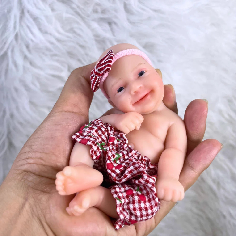 6" Mini Sebastian Full‑Silicone Reborn Baby Doll