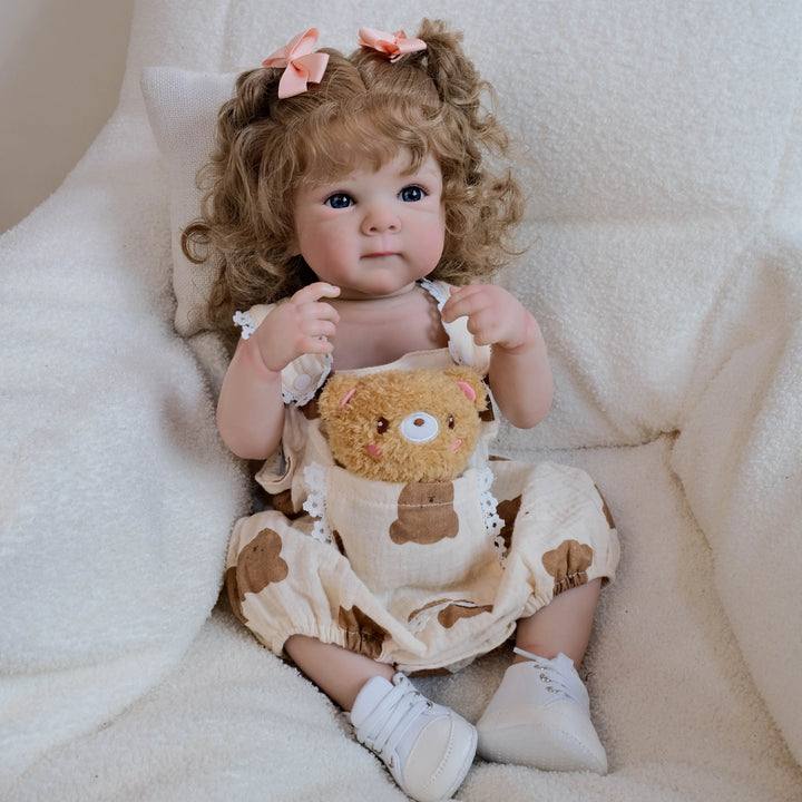 18″ Bettie Full‑Body Reborn Baby Doll – Lifelike Newborn with 3D Skin & Hand‑Rooted Hair