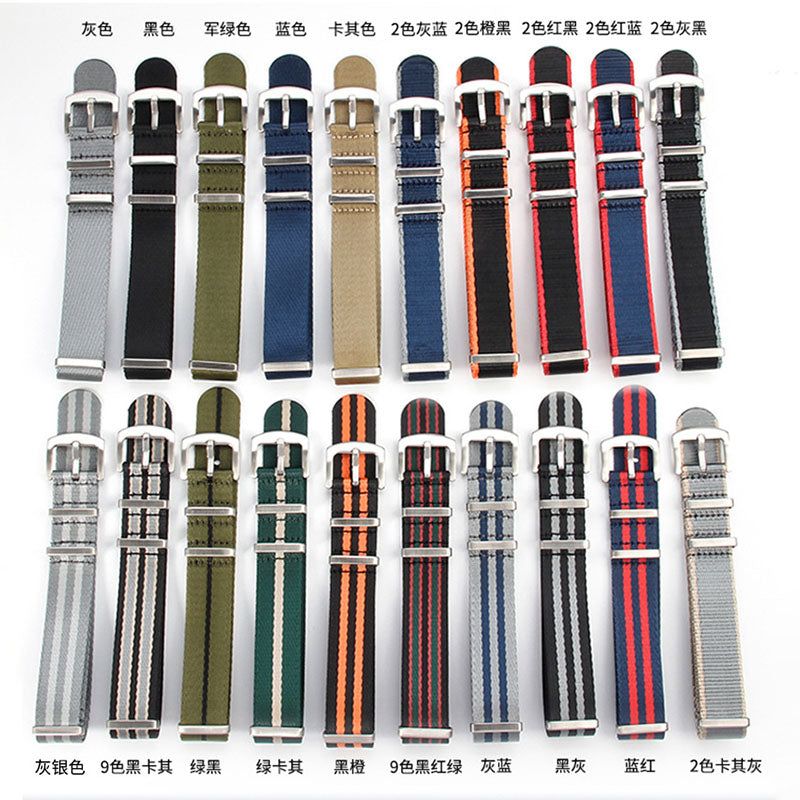 Nylon Military Watch Strap 18/20/22mm (Sport Band)