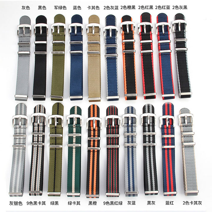 Nylon Military Watch Strap 18/20/22mm (Sport Band)