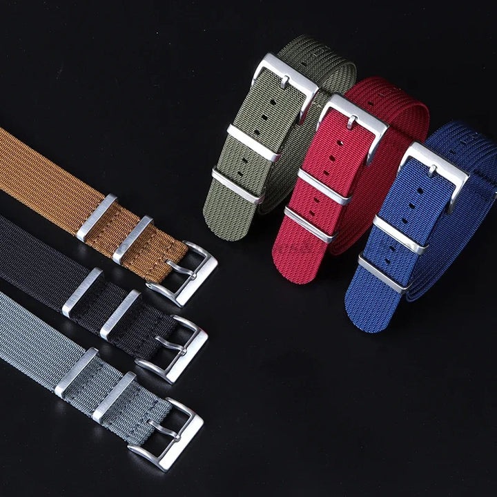 Universal Fabric Braid Watch Band 18mm 20mm 22mm Belt Men Nylon Bracelet for Omega for Huawei Watch GT4/GT3/2 Watch Accessories