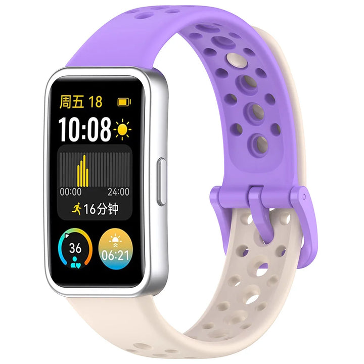 Sport Silicone Strap for Huawei Band 8-10 NFC