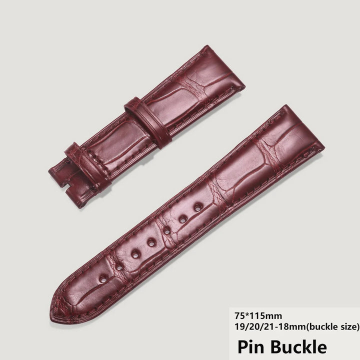 Alligator Leather Watch Bands For OMEGA Wrist Straps  HandMade Crocodile Bracelet  Replacement 19mm 20mm 21mm