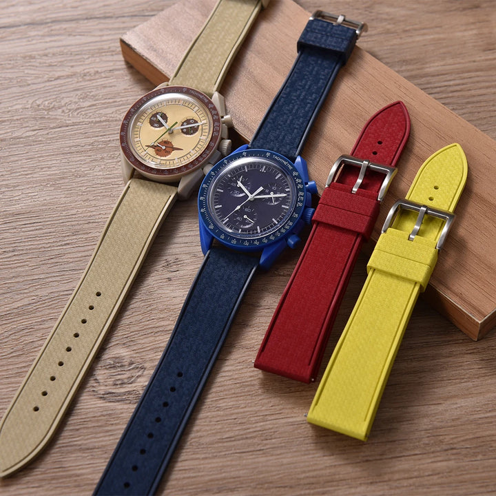 JUELONG Premium Grade FKM Rubber Watch Strap 20mm 22mm Quick Release Watch Bands Diving Waterproof Soft Wristband For Mosaic