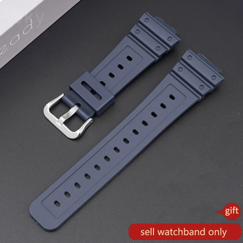 Anti-Allergy Resin Watch Strap with Stainless Steel Buckle for Casio G-Shock DW & GW Serie