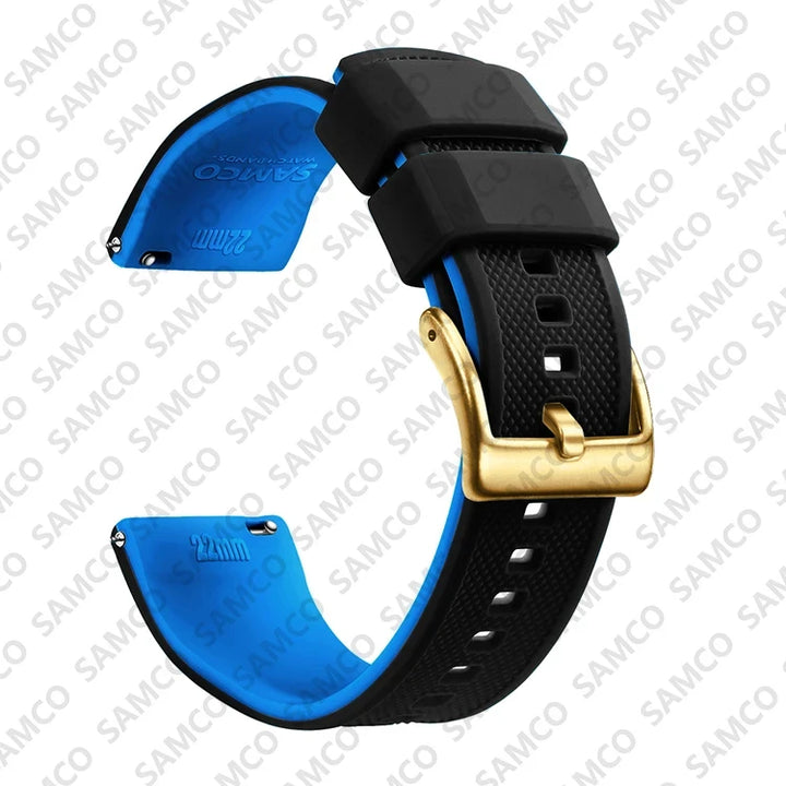 Quick Release Silicone Watch Band 18–22mm