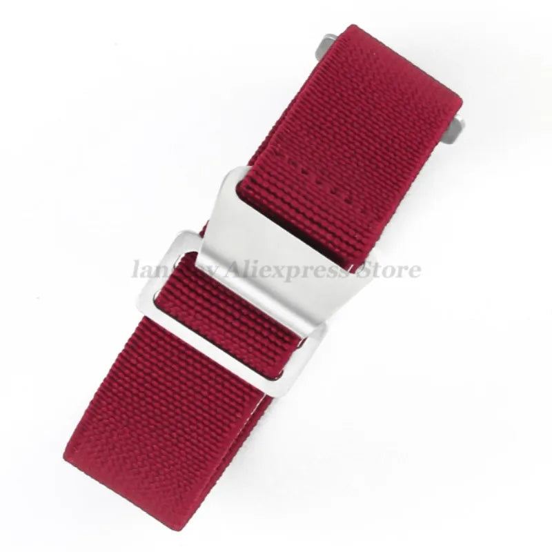 18mm 20mm 22mm Parachute Elastic Nylon Watch Strap for Omega Men Outdoors Sport Army Military Wrist Strap Bracelet Accessories
