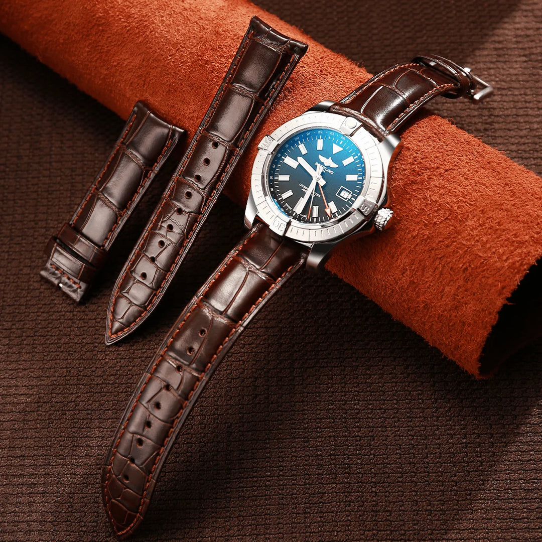 Maikes Top Quality Leather Watch Strap 20mm 22mm Accessories Watchbands Braceletes For Longines Jaeger-LeCoultre Watch Band