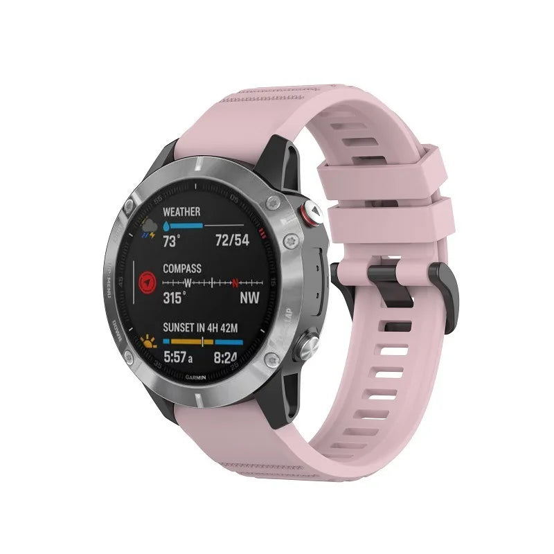 QuickFit Silicone Watch Strap 20/22/26mm for Garmin Fenix, Epix Pro & Enduro 2