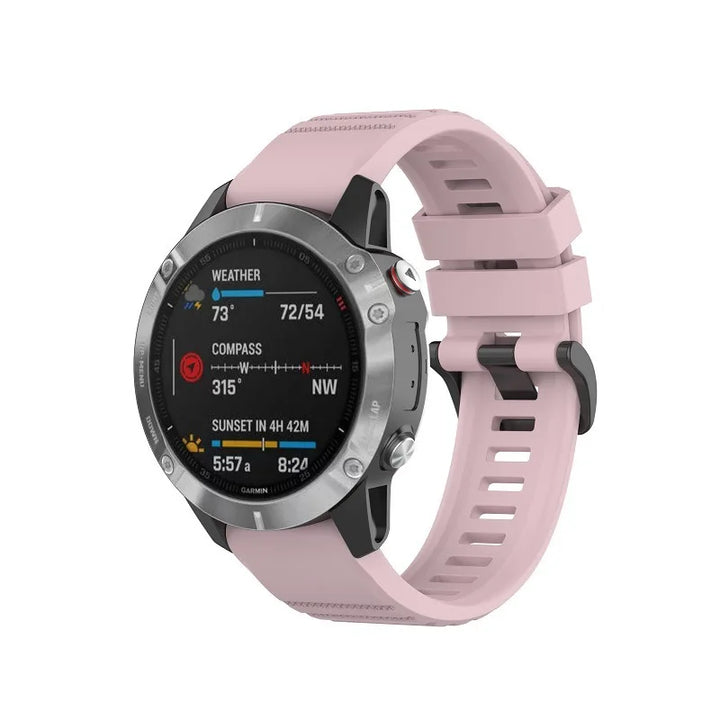 QuickFit Silicone Watch Strap 20/22/26mm for Garmin Fenix, Epix Pro & Enduro 2