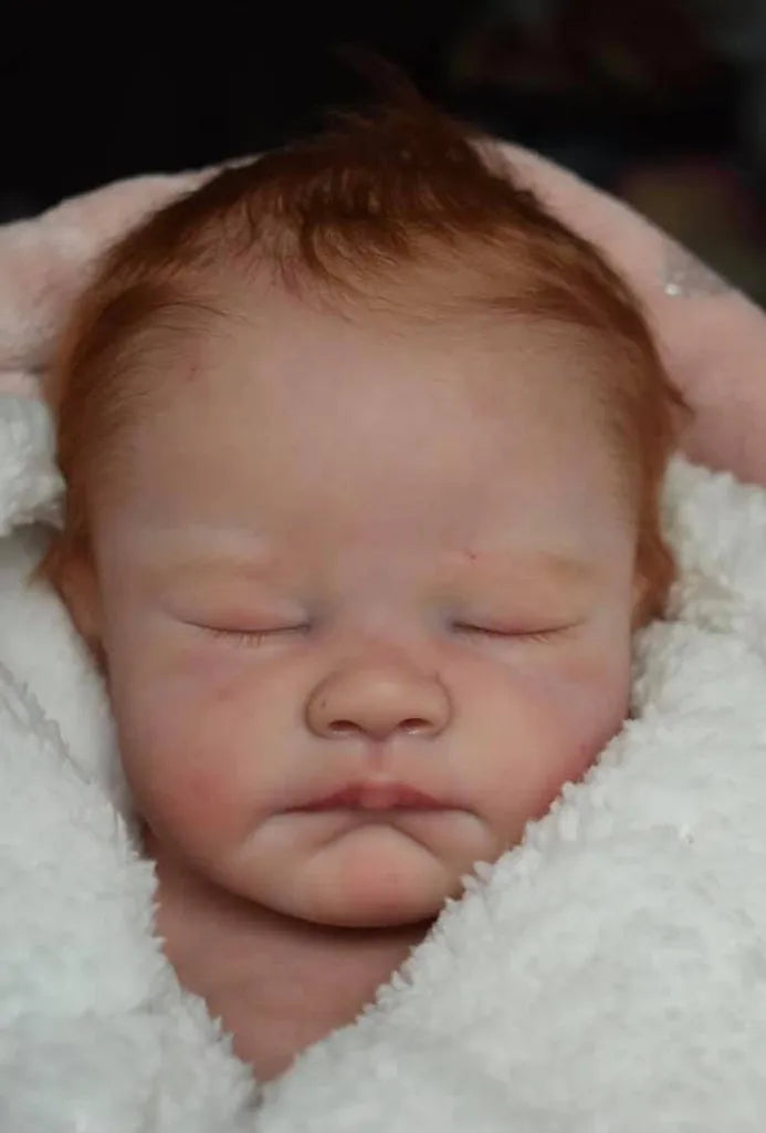 20″ August Painted Reborn Doll Parts – 3D Skin with Visible Veins & Cloth Body (DIY)