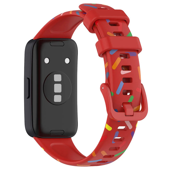 Printed Silicone Strap for Huawei Band 8-10