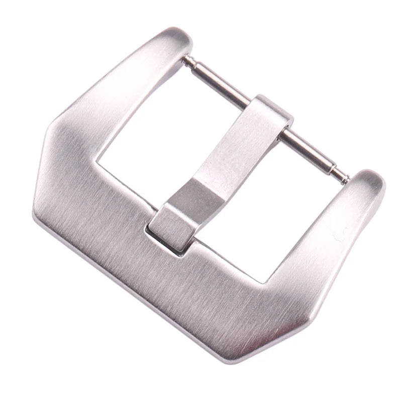 Wholesale Stainless Steel Watch Buckles – 12–28mm, 19 Styles, Silver