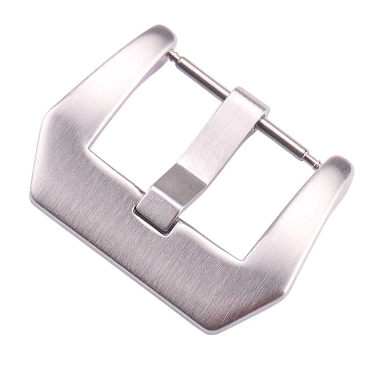 Wholesale Stainless Steel Watch Buckles – 12–28mm, 19 Styles, Silver