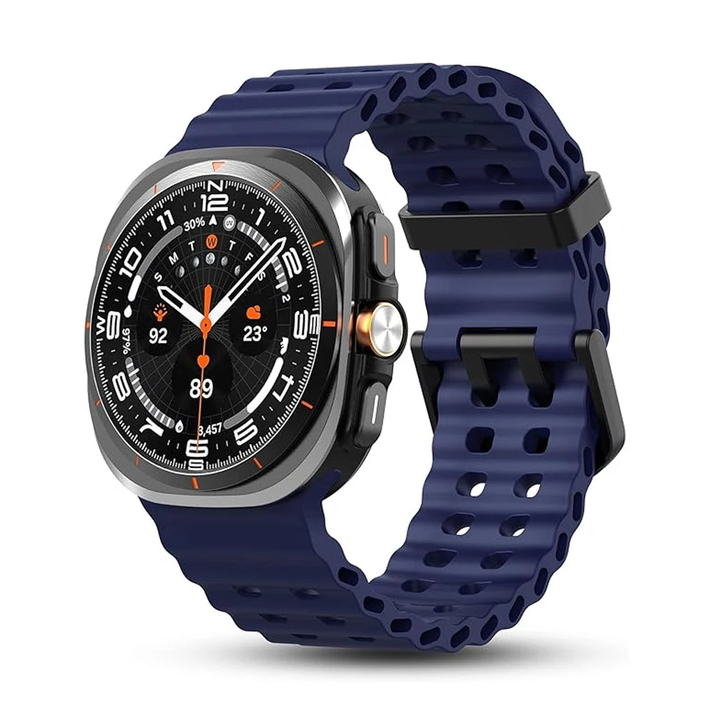 Marine Silicone Samsung Galaxy Watch Strap – 47mm Sport for Galaxy Watch 7 Ultra