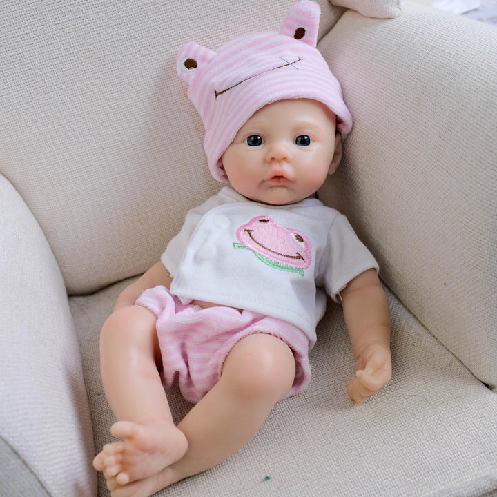 12″ Meadow Full Silicone Reborn Baby Doll – Super Soft Flexible Lifelike Newborn