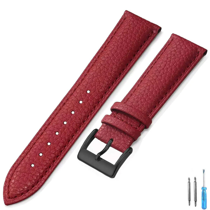 Genuine Leather Watch Band 18mm 20mm 22mm 24mm Watch Strap for Man Women High-quality Wrist Watchband + Tool