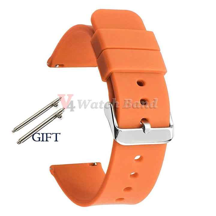 Universal Watch Straps 20mm 22mm 24mm 14mm 16mm 18mm Quick Release Silicone Band for Samsung for Huawei Women&Men Accessories