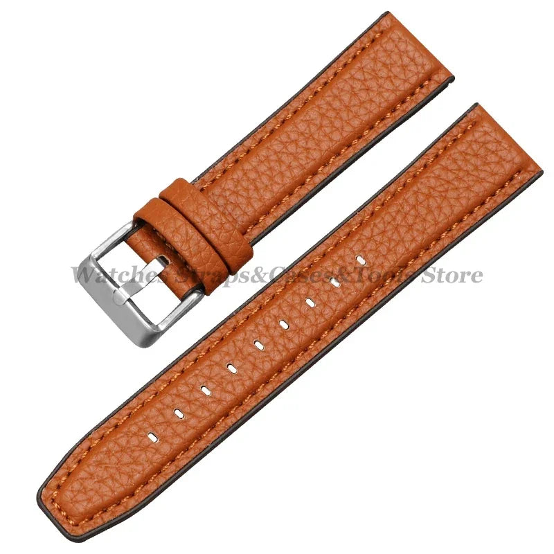 Silicone & Leather Watch Strap for Huawei & Samsung – 18–46mm