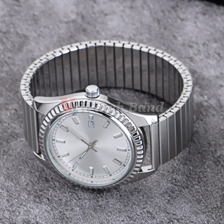 NEW Quick Release Stainless Steel Elastic Stretch Strap 14/16/18/20/22mm Watch Band Accessories Bracelet Metal Expansion Straps