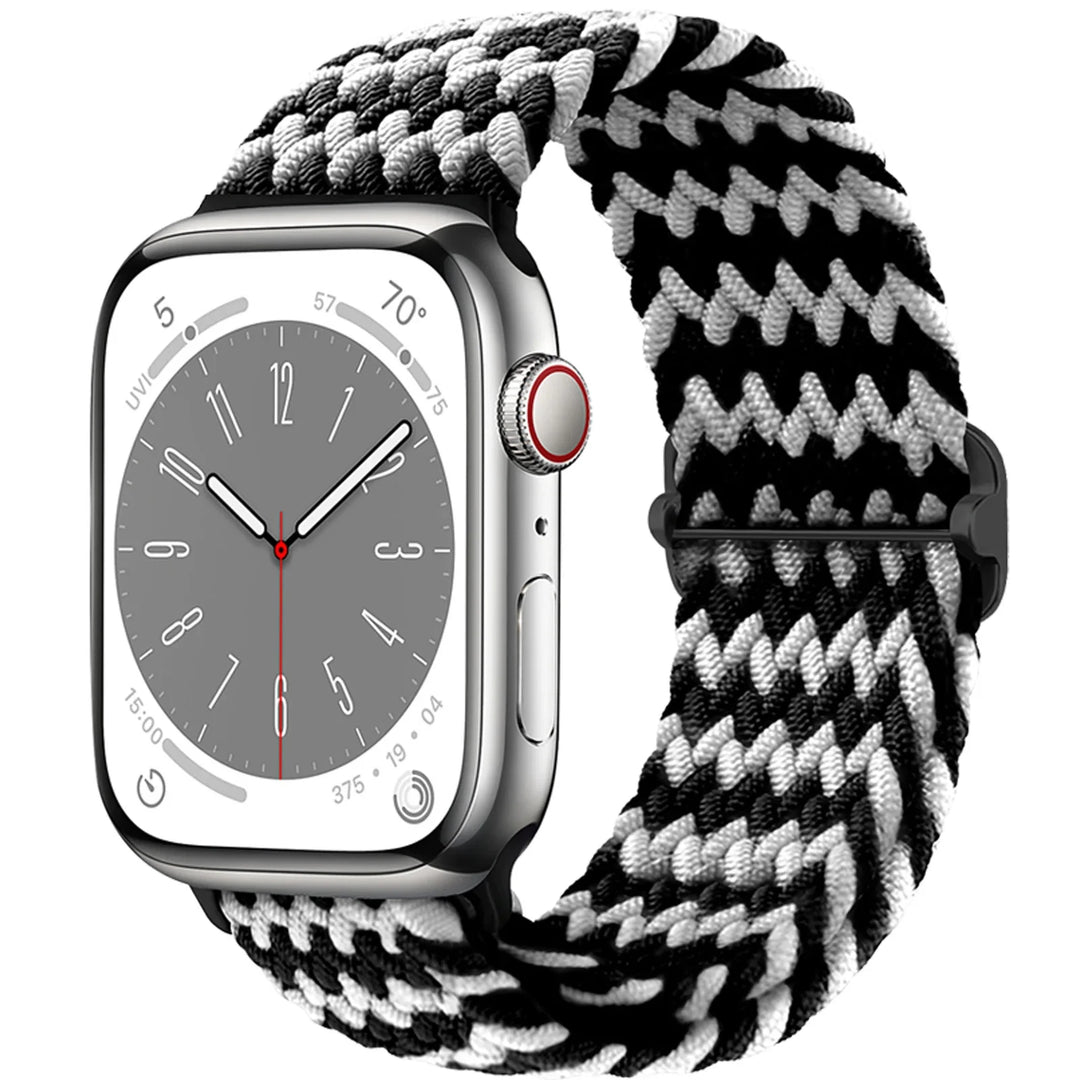 Strap for Apple Watch band 44mm 45mm 49mm 42mm 40 41 46mm Elastic Braided Solo bracelet correa Series 9 10 11 8 7 6 5 SE Ultra 3