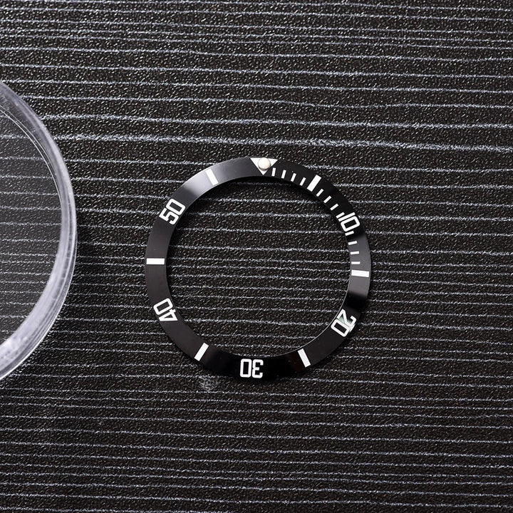 NATOBELT 38mm Ceramic For 40mm SUB Watch Case Alloy Watch Bezel Insert Ring Slope NH35 NH34 GMT Diving Watch Part Accessories