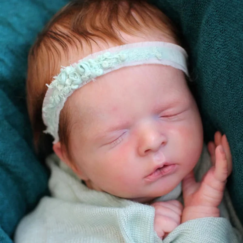 20″ Luisa Painted Reborn Doll Kit – Vinyl & Cloth Body, Rooted Eyelashes (DIY)