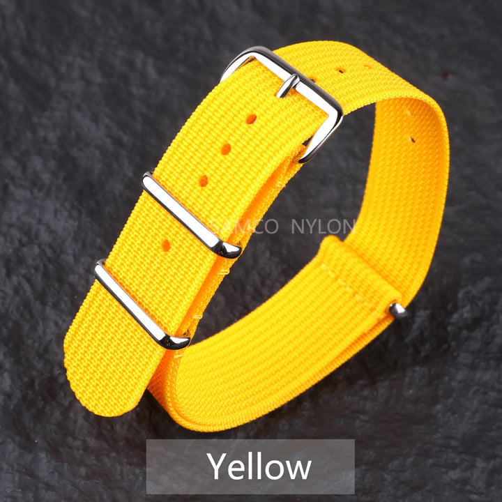 Ribbed Nylon Military Band 18–22mm