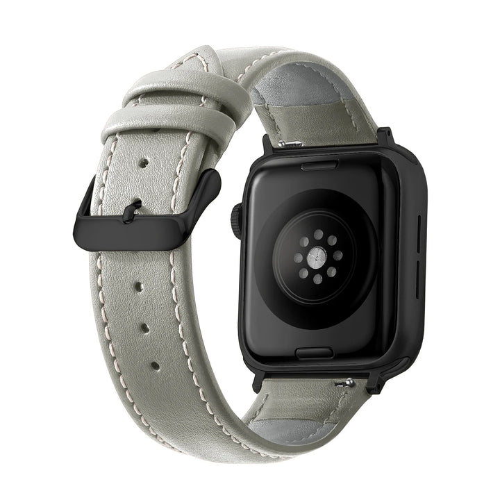 Genuine Leather Apple Watch Band 40–49mm for iWatch Series 3–8 & Ultra