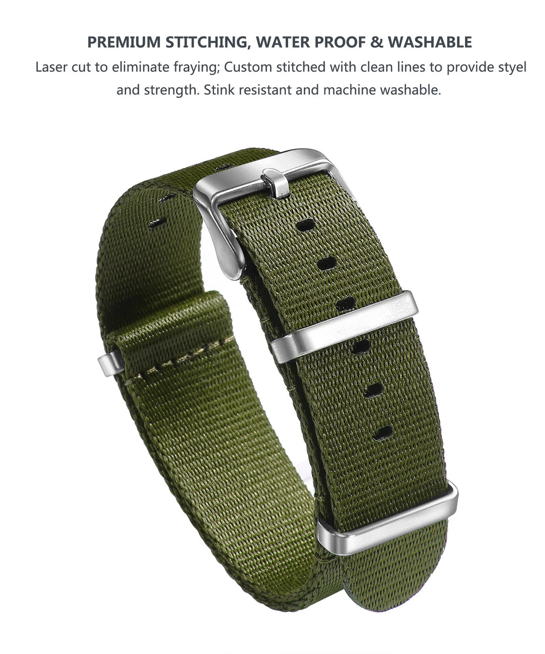 Military Watch Strap 20–22mm