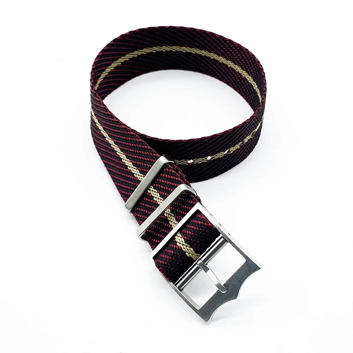 NATOBELT Military Nylon Watch Straps Movable Ring Bronze/Silver Buckle Watchbands For Tudor Nylon Sailcloth Strap 20mm 22mm